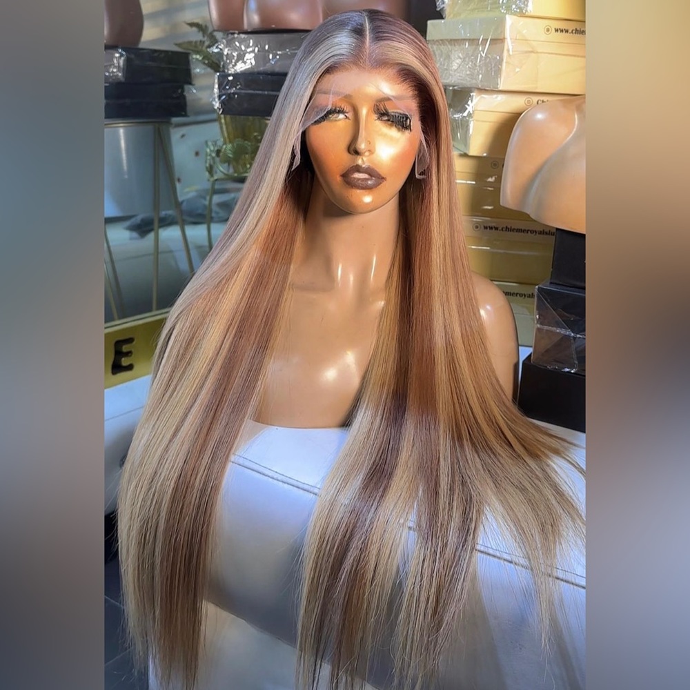 100% human straight frontal lace 💞